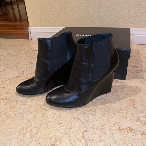 Chanel ankle booties. Worn once. Size 39. Originally $1595. - Picture 2 of 5